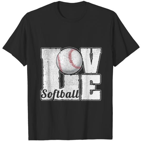 Discover Softball Player Fan Lover Sports Gift T-shirt