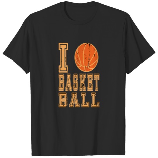 Discover I love basketball! sports gift idea T-shirt