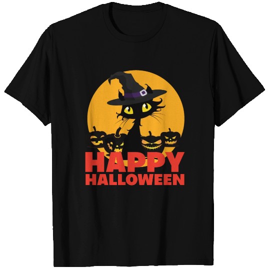 Black Cat Witch Kitty Halloween Costume T-shirt