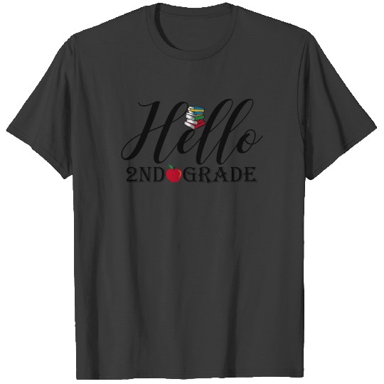 Hello 2nd Grade Back to School for Students Kids T-shirt