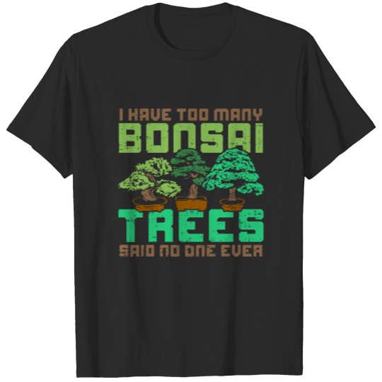 bonsai tree plant green japan farm floral gift T-shirt