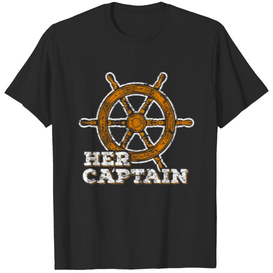 Discover Mens Funny Cruise Her Captain His Anchor Couple T-shirt