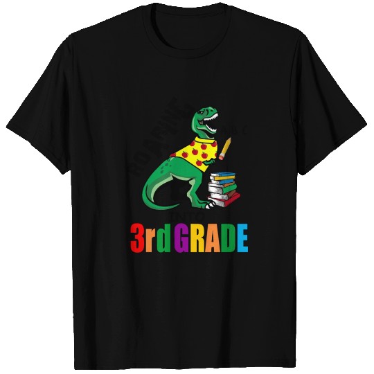Roaring Into 3rd Grade T Rex Back To School for T-shirt