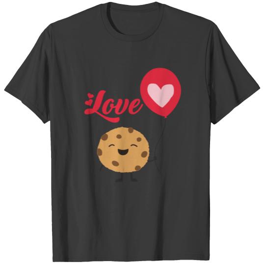Cute Funny I Love Chocolate Chip Cookies T-shirt