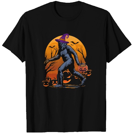 Funny Halloween Bigfoot Sasquatch Halloween T-shirt