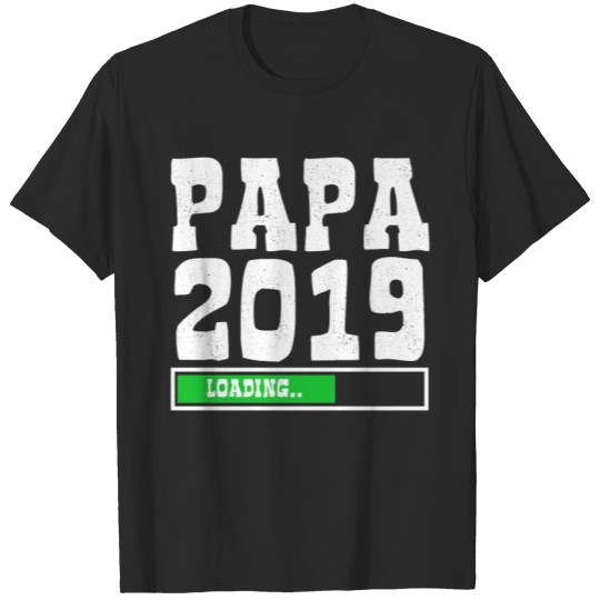 Discover Papa 2019 baby birth pregnant dad gift idea T-shirt