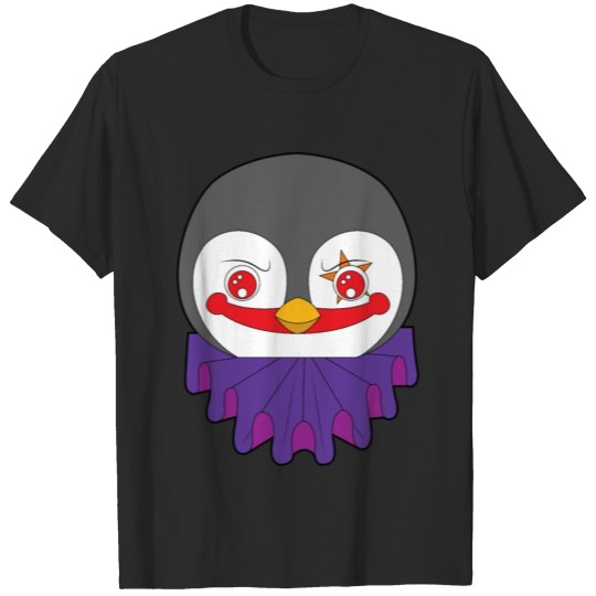 Discover clown penguin halloween T-shirt