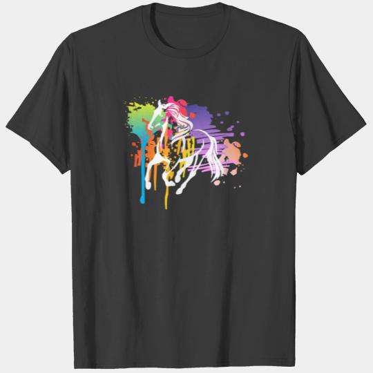 Discover watercolor horse for girls Happy Birthday theme T-shirt