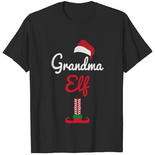 Discover Grandma Elf Funny Christmas T-shirt