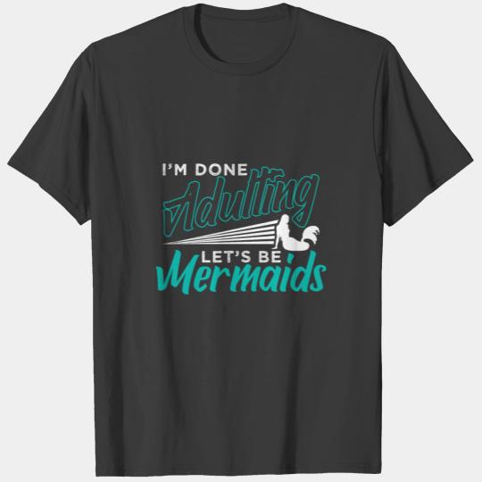Funny Mermaid Lover Fan Ocean Beach T-shirt
