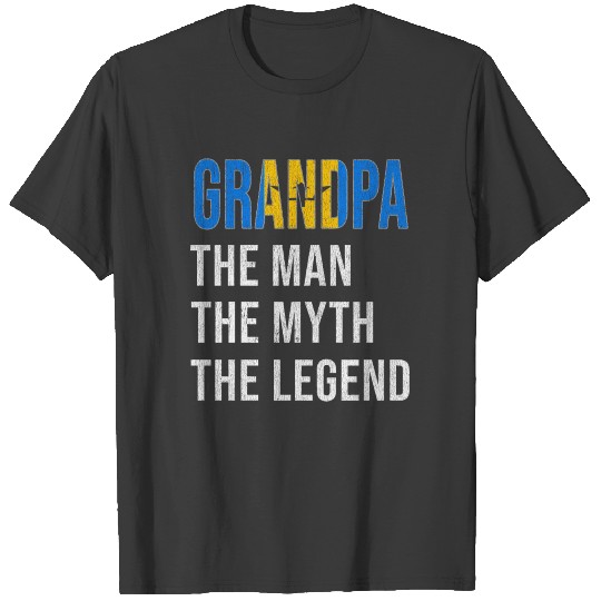Barbados Grandpa Legend Fathers Day T-shirt