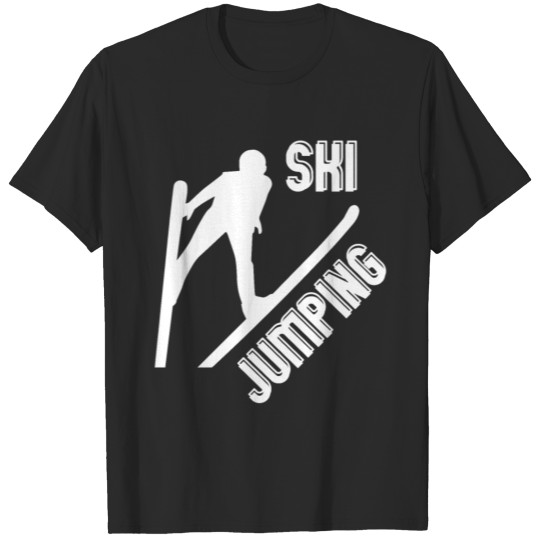 Discover Ski jumping sport winter gift T-Shirt T-shirt