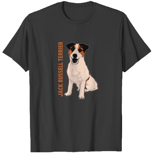 Jack Russell Terrier Sitting Happy Little Pet Dogs T-shirt