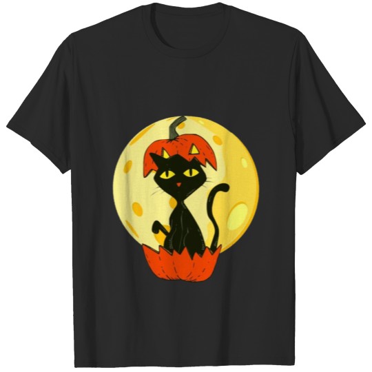 Discover cat hallowen copy T-shirt