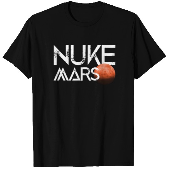 Nuke Mars Space Exploration Rocket Terraform Gift T-shirt
