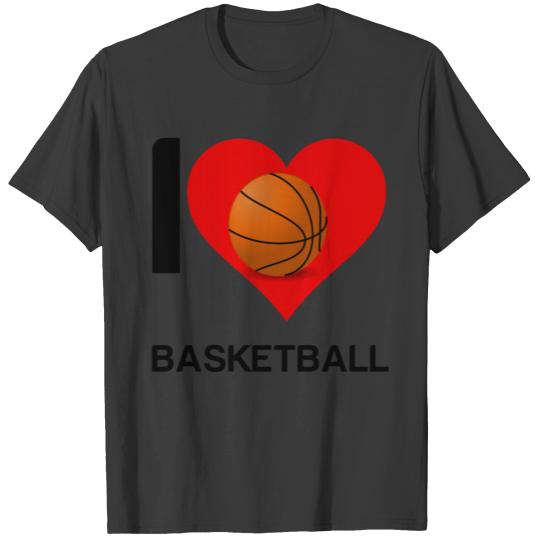 I LOVE BASKETBALL T-shirt