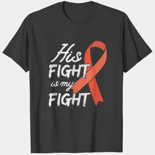 Leukemia Cancer Awareness Support Suvivor Orange T-shirt