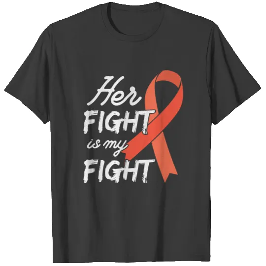 Leukemia Cancer Awareness Support Suvivor Orange T-shirt