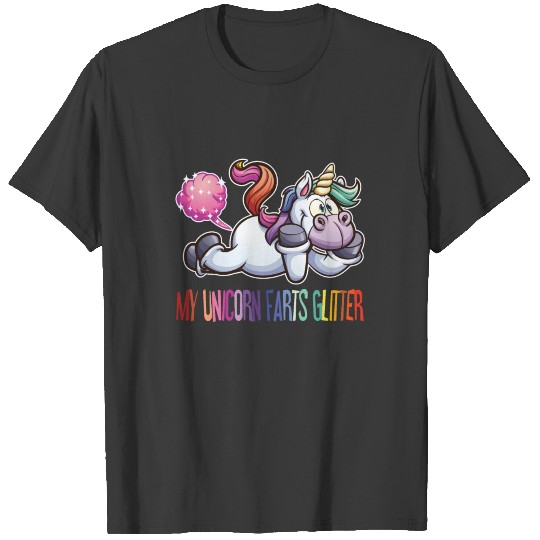 Funny Unicorn Rainbow Farts Glitter Cute Gift idea T-shirt