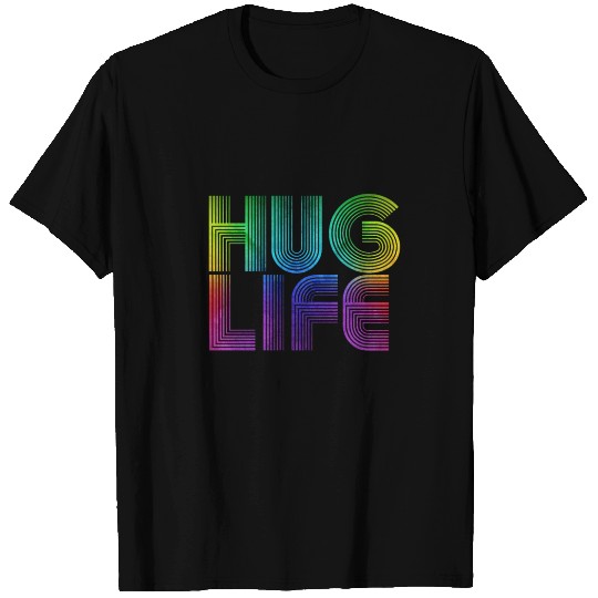 Hug Life Love colorful T-shirt