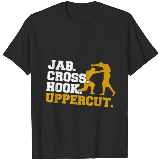 Discover Jab Cross Hook Uppercut Boxing Kickboxing Gift T-shirt