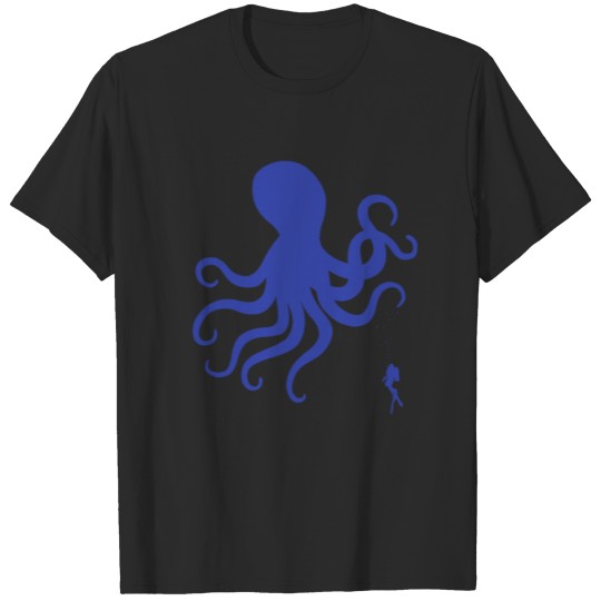 Discover Octopus Kraken Sea Monster Cthulhu Diver Gift T-shirt