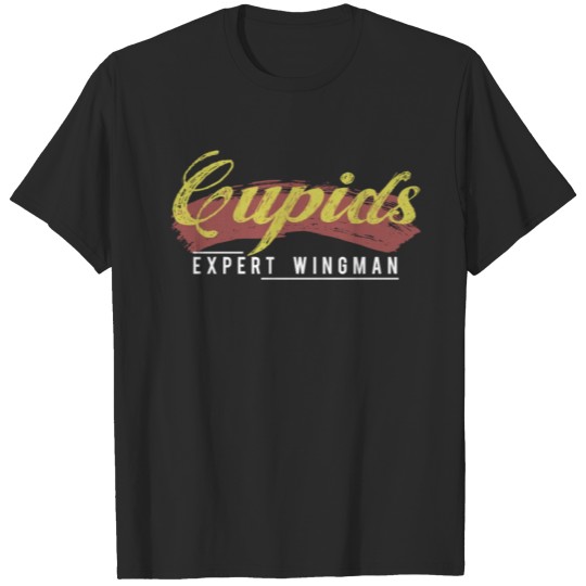 Discover Cupids| Expert Wingman|sketched Letters| Love T-shirt