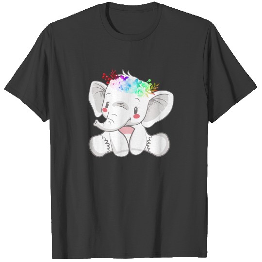 Baby Elephant Maternity Design T-shirt