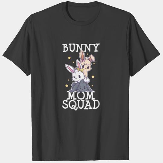 Cute Ribbon Bunny Mom Squad Easter Sunday Classy T-shirt