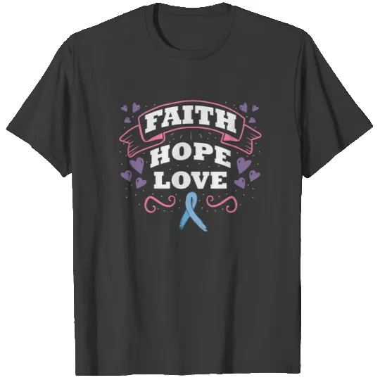 Prostate Cancer Awareness Support Rehab Light Blue T-shirt