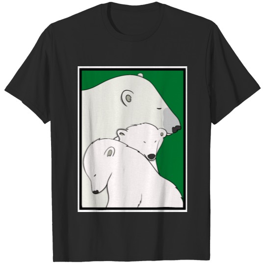 Discover A family of polar bears T-shirt