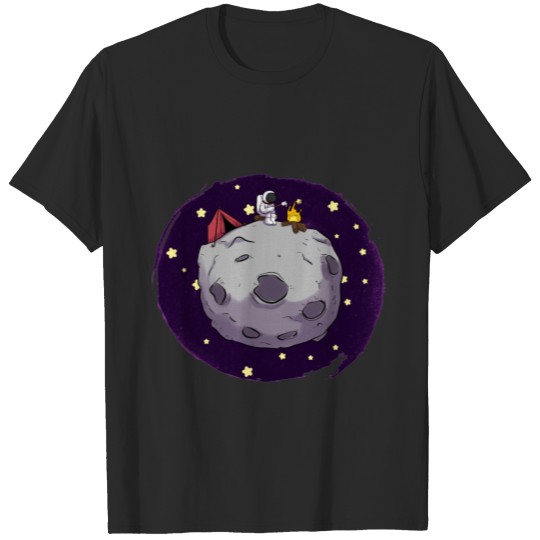 Discover moon landing astronaut moon spacecraft universe T-shirt