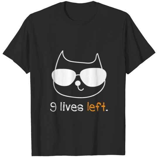 Discover 9 Lives Left Cats Pets Kitten Owners Feline Kitty T-shirt