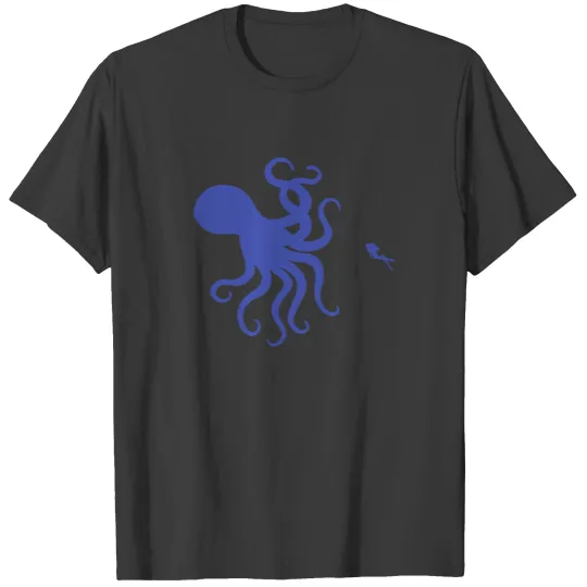 Discover Octopus Kraken Sea Monster Cthulhu Diver Gift T-shirt