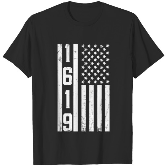 Discover 1619 American Flag T-shirt