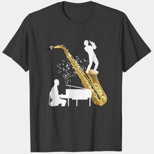 Pianist and Saxophonist in Orchestra T-shirt