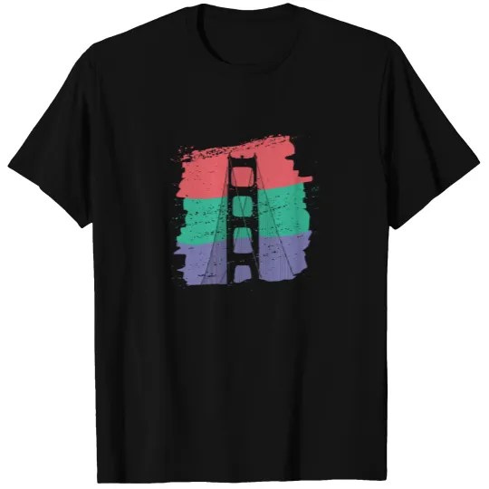 Golden Gate Bridge Paint Strokes T-shirt