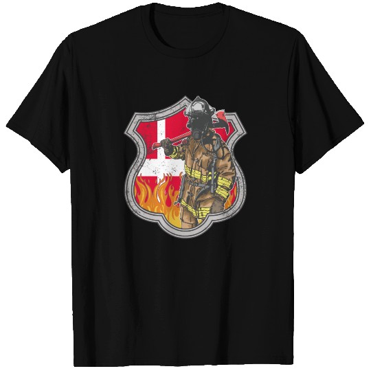 Denmark firefighter - fire brigade fire fire T-shirt