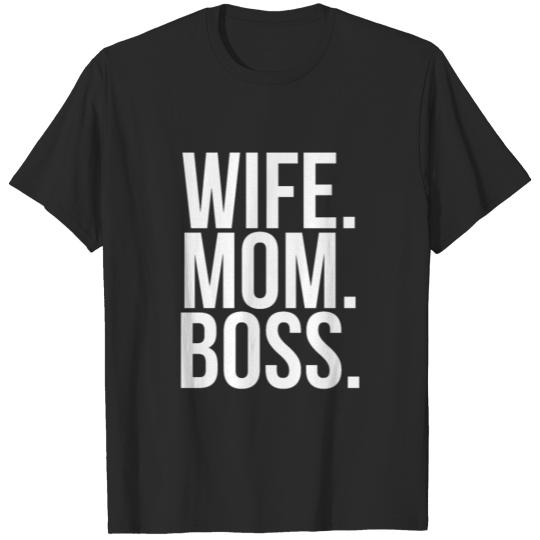 Discover Wife Mom Boss Entrepreneur Mom Mothers Day Gift T-shirt