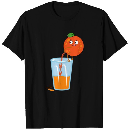 Orange juice is peeing T-shirt