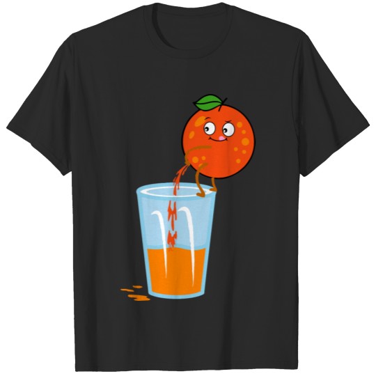 Discover Orange juice is peeing T-shirt