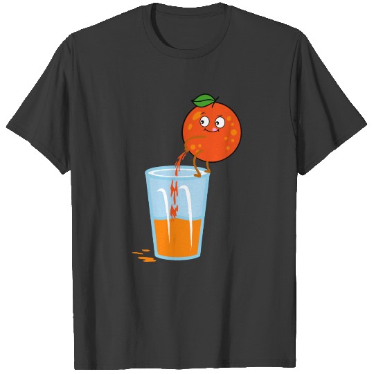 Orange juice is peeing T-shirt