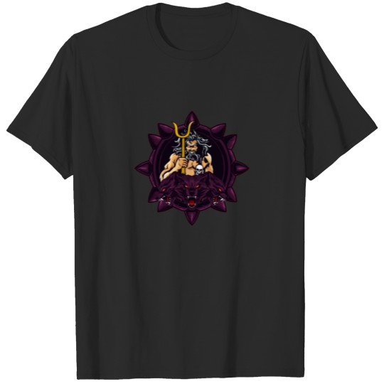 Hades Greek God Of Hell - Cerberus Underworld Dog T-shirt