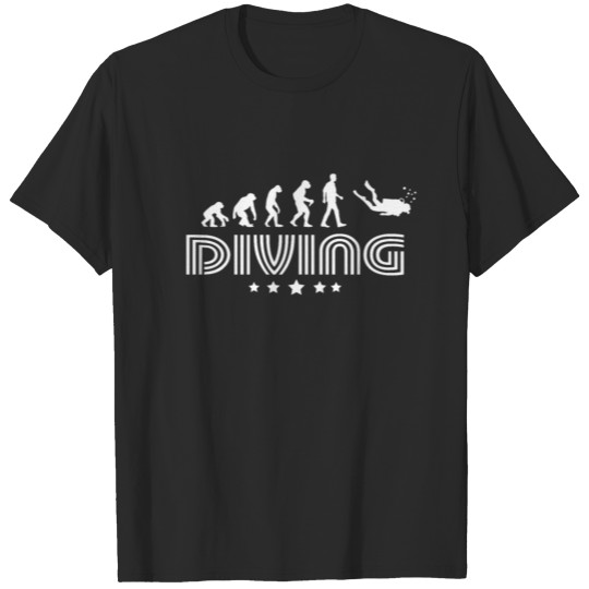 Discover Evolution Of Diving T-shirt