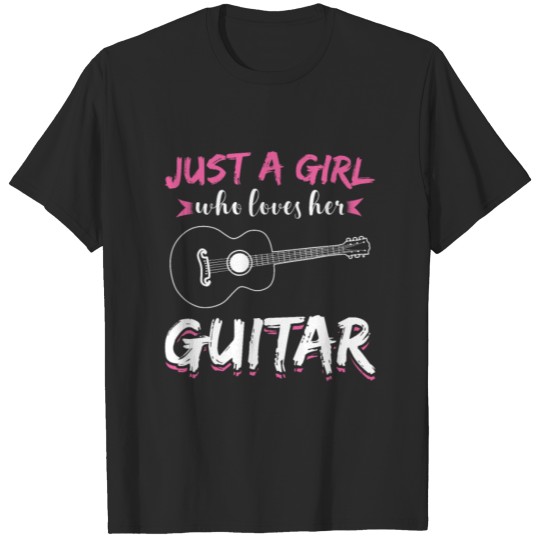Discover Just A Girl Guitar Player Guitarist Musician T-shirt