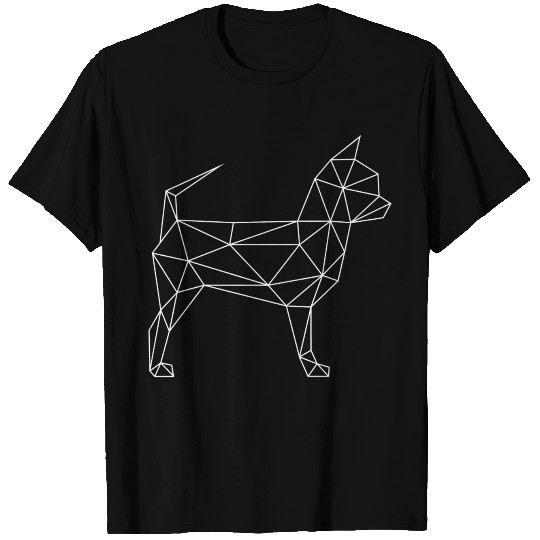 Chihuahua dog geometry polygon geometrical T-shirt