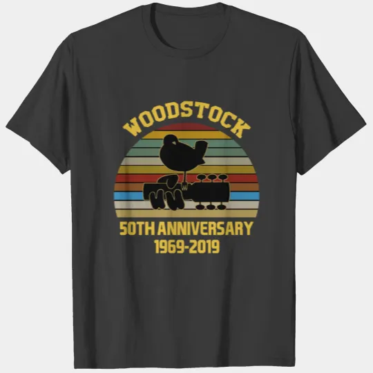 50Th Anniversary 1969 2019 Woodstock Music Vintage T-shirt