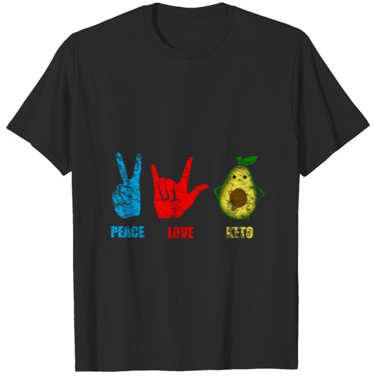 Discover Keto Diet Peace T-shirt