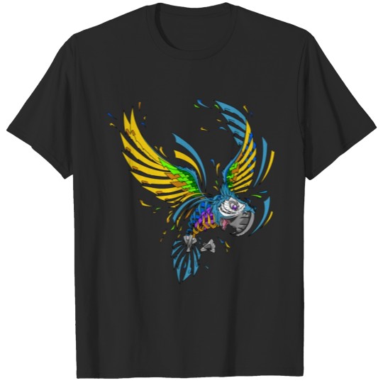 Discover Flying metal papagai T-shirt