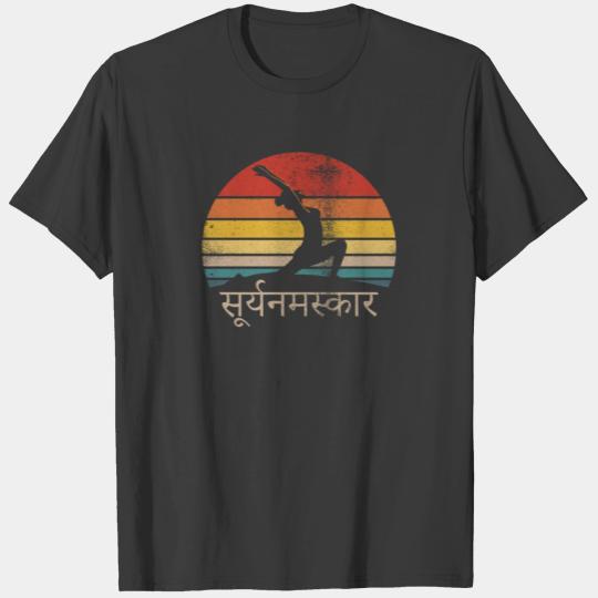 Surya Namaskara Sun Salutation Yoga T-shirt